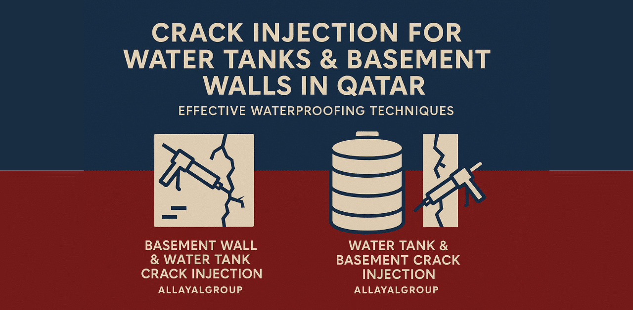 Crack Injection for Water Tanks & Basement Walls in Qatar | Effective Waterproofing Techniques